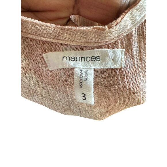 Maurices Womens Tie-Dye Tunic Top V Neck Size 3XL Flowy Boho Style - Picture 3 of 7